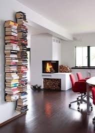 diy idea stacks of books as home decor