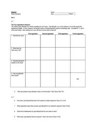 Shakespeare Macbeth Act 5 Lesson Plans Worksheets