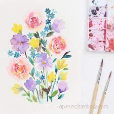 30 minute beautiful watercolor flower