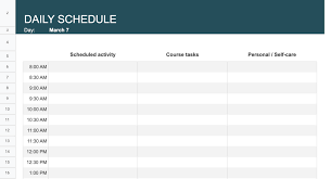 10 free schedule templates in excel