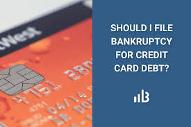 file bankruptcy for credit card debt