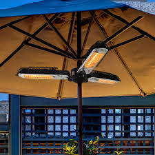 I strongly recommend this electric heater for outdoor activities such as holding parties in your yard, enjoying a cup of coffee in your patio, or quietly sitting on the porch to enjoy the fresh air and watch. Atr Arttoreal Electric Patio Parasol Umbrella Heater Folding Outdoor Electric Infrared Space Heater With 3 Heating Panels For Pergola Or Gazabo Buy Online In Costa Rica At Desertcart Cr Productid 166925567