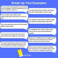 how to break up with someone over text