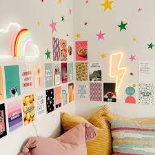 Pink Wall Collage Print Kit Teen Room