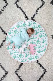 round quilted play mat diy a
