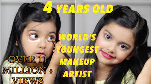 the world s youngest makeup artist does her makeup 4 year old incredible aimalifestyle