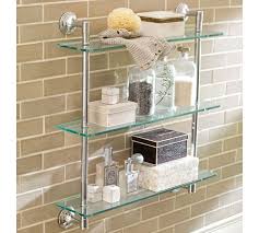 Mercer Triple Glass Shelf Pottery Barn