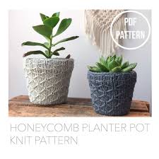 Pdf Knit Pattern Honeycomb Design Plant