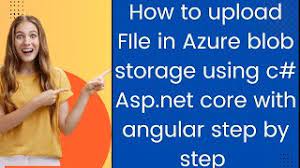 asp net core azure blob storage