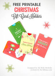 Free Holiday Gift Card Holder Printables