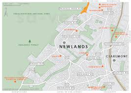 newlands cape town map