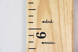 Height Marker For Growth Chart Ruler Mom Dad Vinyl Decal