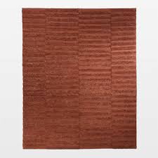 oaxaca jute hand knotted red area rug