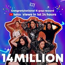 Everybody stand up get louder. Criss Hallyu Itzy ìžˆì§€ New Youtube 24hrs Record For A Kpop Artist