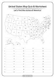 Or you can do it in reverse: Free Printable United States Map Quiz And Worksheet