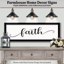 Faith Sign Plaque Farmhouse Decor Sign