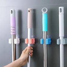 A J Designer Plastic Mop Holder Wall