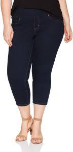 Jag Jeans Womens Plus Size Peri Straight Pull On Crop
