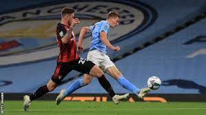 Raheem sterling scored a 97th minute winner for man city vs bournemouth to secure all 3 points for man city. Manchester City 2 1 Bournemouth Liam Delap Delighted With Dream Debut Bbc Sport