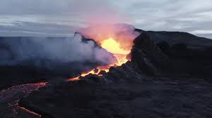 iceland volcano eruption 4k dji fpv