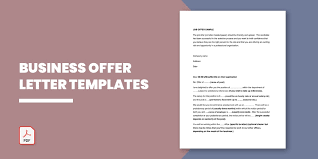 business offer letter template 12