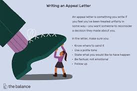 Letter asking for advice about money: How To Write An Appeal Letter