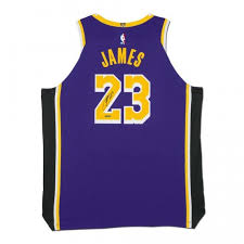 Los angeles lakers ceo tim harris explained why the team often wears their purple 'statement edition' nike jersey for home games at staples center. Lebron James Autographed Los Angeles Lakers Purple Authentic Nike Jersey