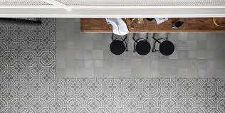 cement tiles in the kitchen for a