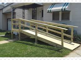 At the end of the ramp, construct a landing out of either concrete or the same materials as the ramp. Wheelchair Ramp Disability Building Inclined Plane Png 1280x960px Wheelchair Ramp Accessibility Architectural Engineering Building Chair Download