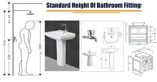 Bathroom cabinet depth standard vanity sizes kitchen dimensions plans. Standard Height Of Bathroom Fittings Fantasticeng