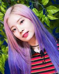 Last time fans saw her, she had very short, very dark hair. About Twice Dahyun In Violet Hair Facebook