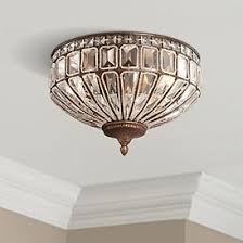 Crystal Ceiling Lights Bedroom Dining Room Crystal Close To Ceiling Fixtures Lamps Plus