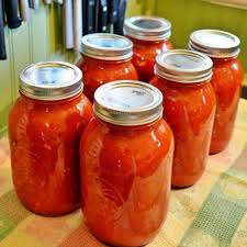 homemade canned spaghetti sauce with