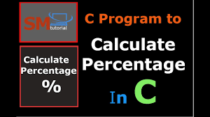 how to calculate percene in c c