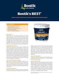 bostik s best urethane adhesive