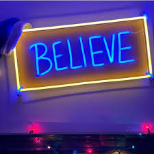 Believe Light Sign By Custom Neon Tv