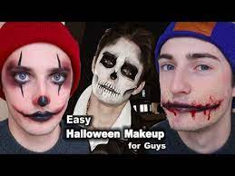 3 halloween looks for men makeup for