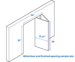 bifold door sizes standard closet