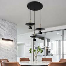 Black Dining Room Chandelier Bedroom Pendant Ceiling Lights Art Led Bar Lamp Ebay