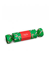Happy Socks Christmas Cracker Candy Cane Gift Box Watch