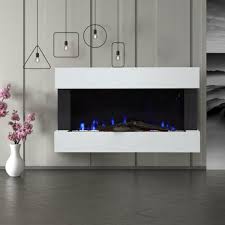 Electric Fireplace With Led Fire Flame
