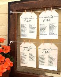 Alphabetical Wedding Seating Chart Printable Find Your