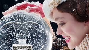 chanel crystal snow globe featuring