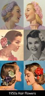 50s hairstyles are classic hairstyles that are fabulous enough to be worn for weddings, proms if you're gonna rock some 50s hairstyle, you have to make sure you have to perfect red lips and those. 1950s Hair Flower Clips And Wreaths 50s Hairstyle Accessories 1950s Hairstyles 50s Hairstyles Vintage Hairstyles