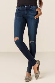 Denim William Rast Skinny Knee Slit Jeans Francescas