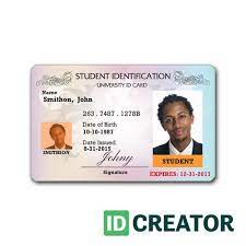 professional student id card order in