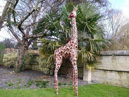 Metal Giraffe Garden Event Sculpture