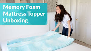 unbox your memory foam mattress topper