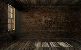 empty dark old abandoned room with old