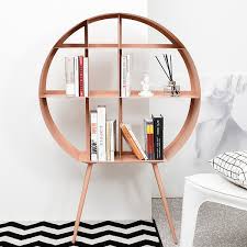 Pink Standing Bookcase Round Display